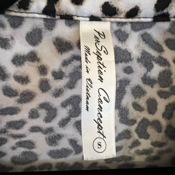 Perseption Concept animal print wrap top - Picture 6 of 7